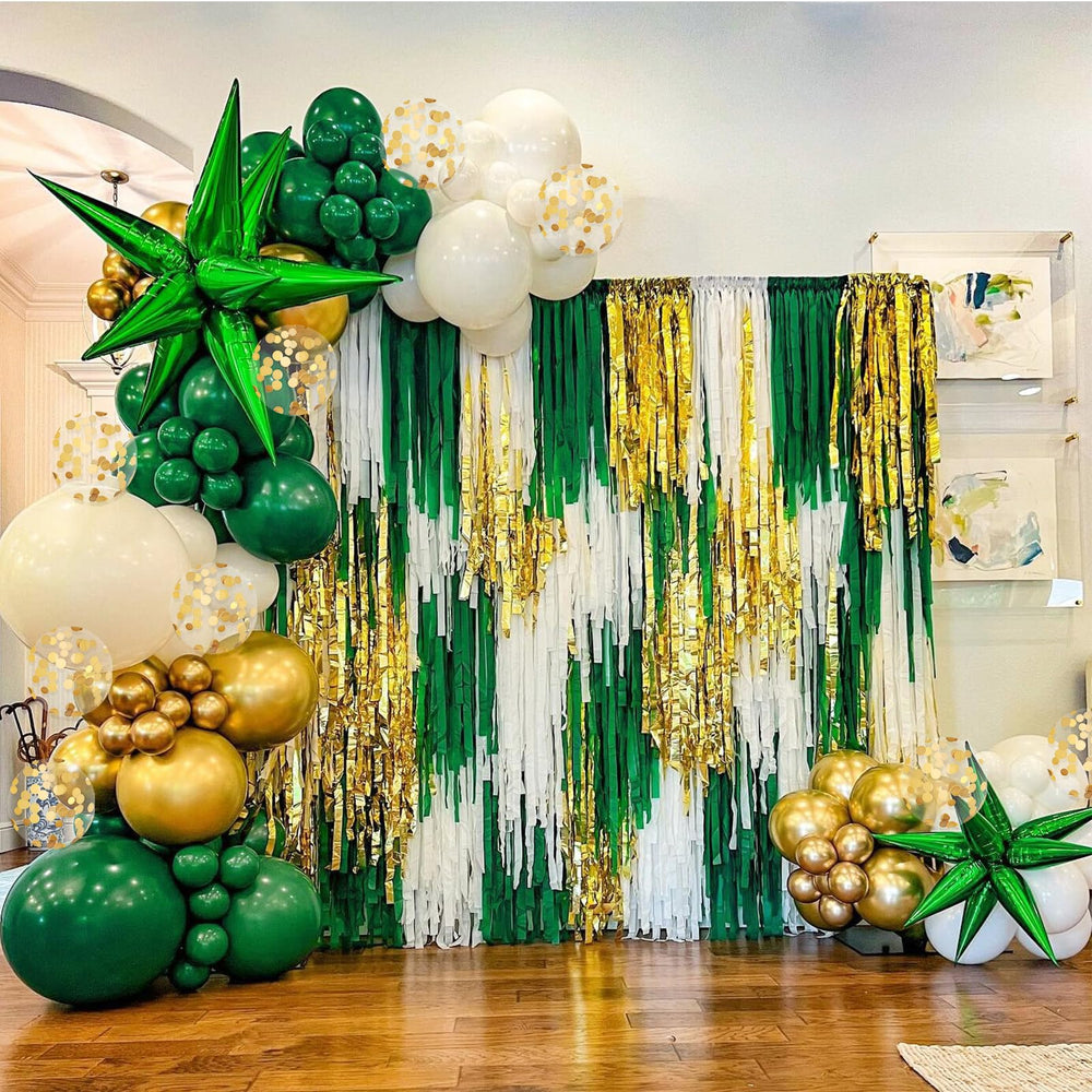 BAUANOOY gold ribbons complement balloon displays for finishing touches
