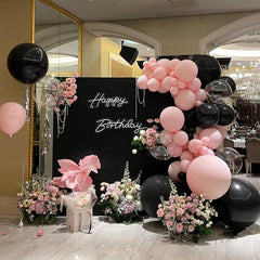 BAUANOOY birthday decor balloons offer vibrant color accents.