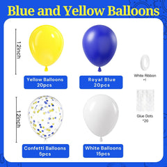 BAUANOOY royal blue confetti balloon adds festive shimmer to events.