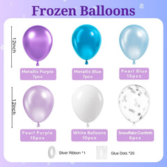 BAUANOOY snowflake confetti balloons add sparkle to winter celebrations.
