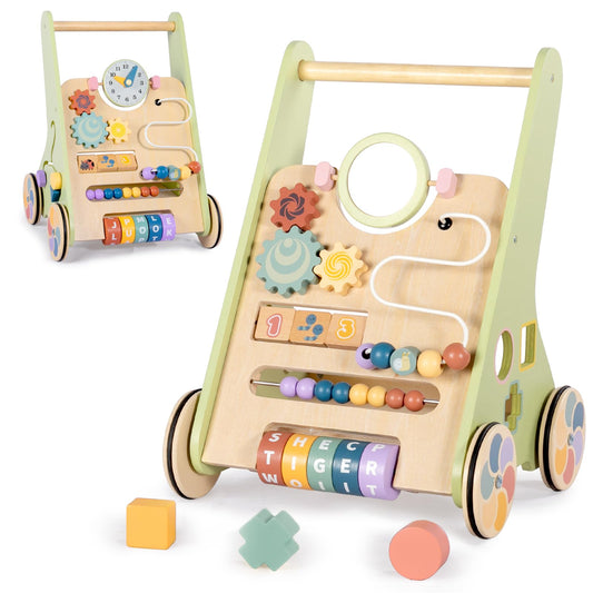 BAUTIA wooden walker panel for interactive learning and exploration