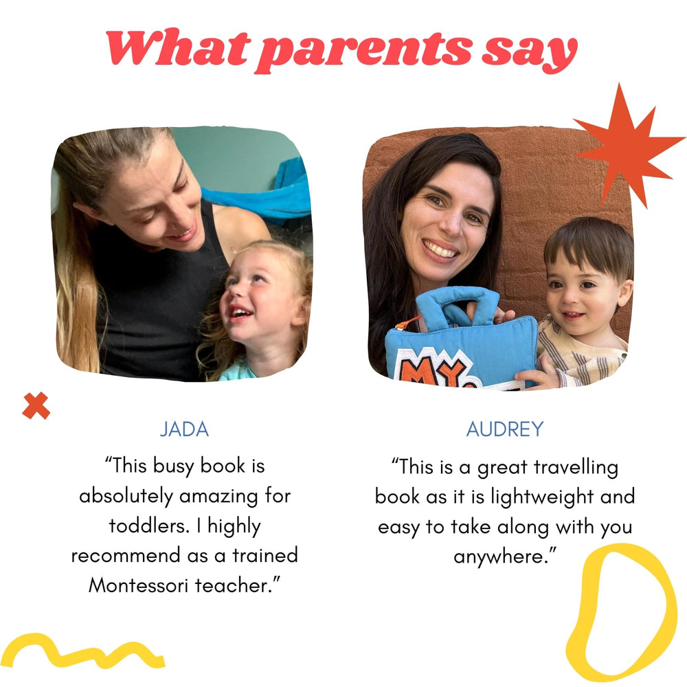 Soft felt pages of BAVY My Quiet Book offer cozy touch