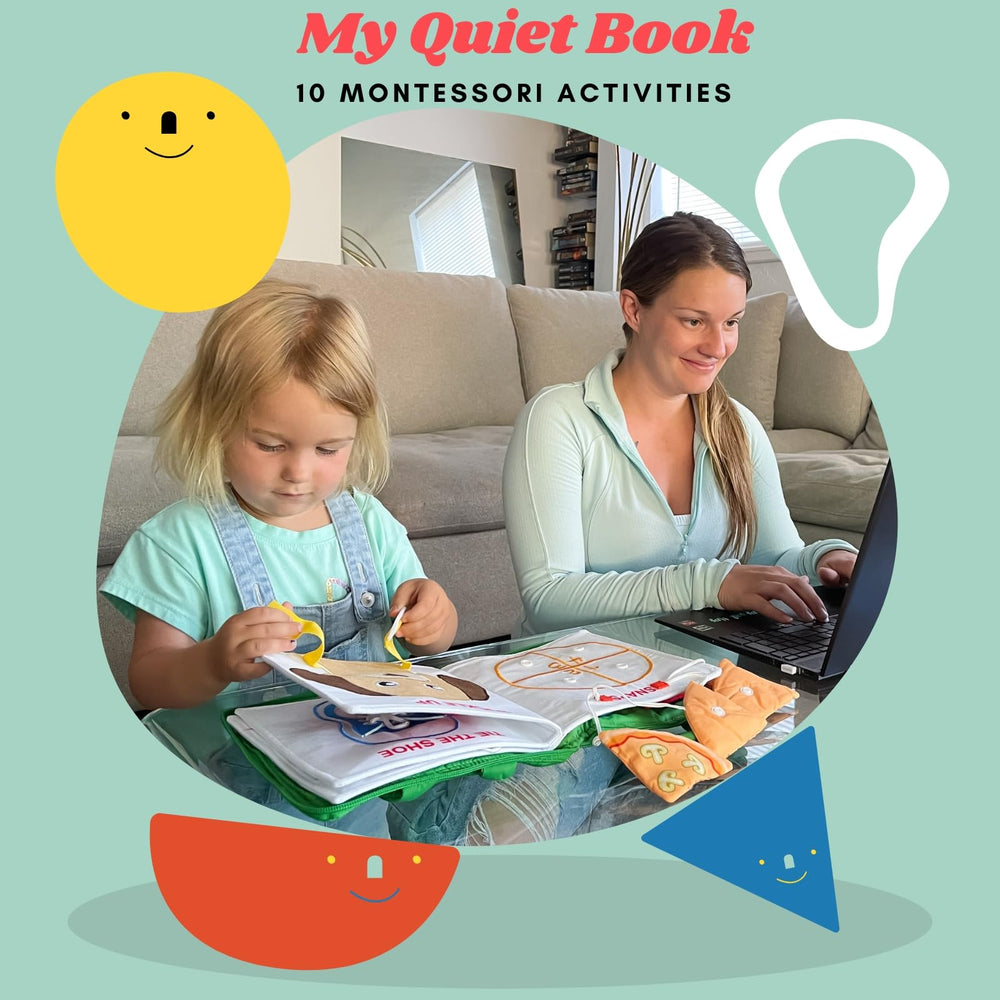 Travel-friendly design of BAVY My Quiet Book for compact on-the-go learning