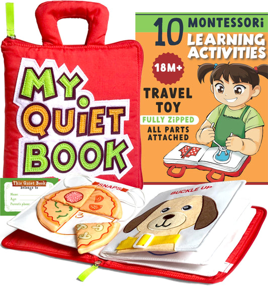 BAVY My Quiet Book cover showing soft felt pages for safe, tactile play