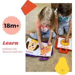 BAVY My Quiet Book soft felt texture provides cozy sensory play