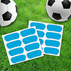Blue Bawusou eye black stickers for fans and players