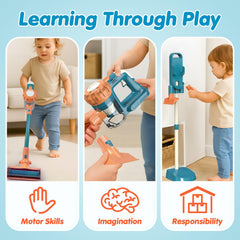 BAYMI 3-in-1 Kids Vacuum Storage Rack keeps parts organized after play.