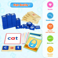BAYSING reading boards with pattern matching to reinforce letter recognition.