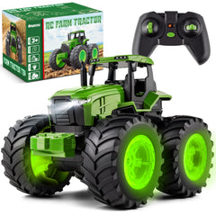 BAYSING remote-control tractor toy with 360-degree rotation fuels imaginative farm play.