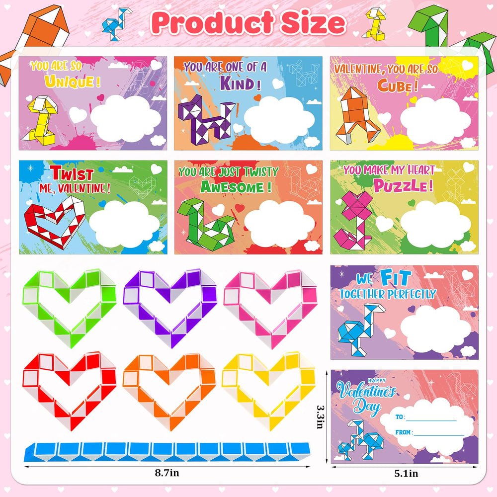 BAYSING Valentine card designs with foldable cube shapes for kids