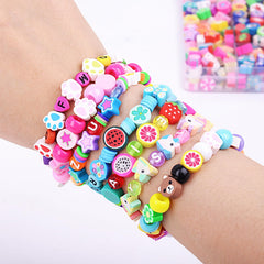 BBita transparent colored letter beads for creative designs.