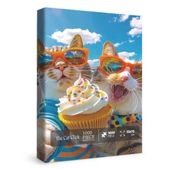 BBOLDIN Cool Cat Puzzle box demonstrates all-in-one packaging for easy gifting.