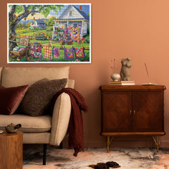 BBOLDIN Cozy farmhouse porch scene inspires nostalgic decor.