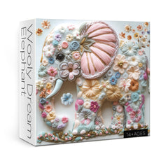 BBOLDIN cute elephant puzzle with box and poster for adults