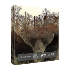 BBOLDIN Forest Bear Puzzle piece detail reveals intricate artwork for immersive solving