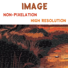 BBOLDIN HD oil-printed puzzle, bright colors and sharp images.