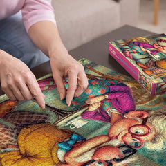 BBOLDIN outdoor cozy puzzle scene for warm family nights and conversation