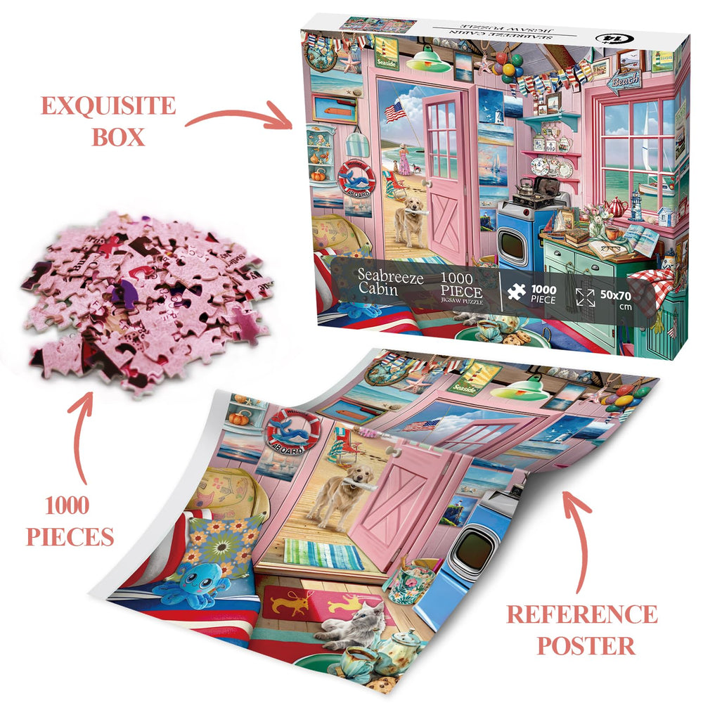 BBOLDIN Thick cardboard and soy ink emphasize durable puzzle construction