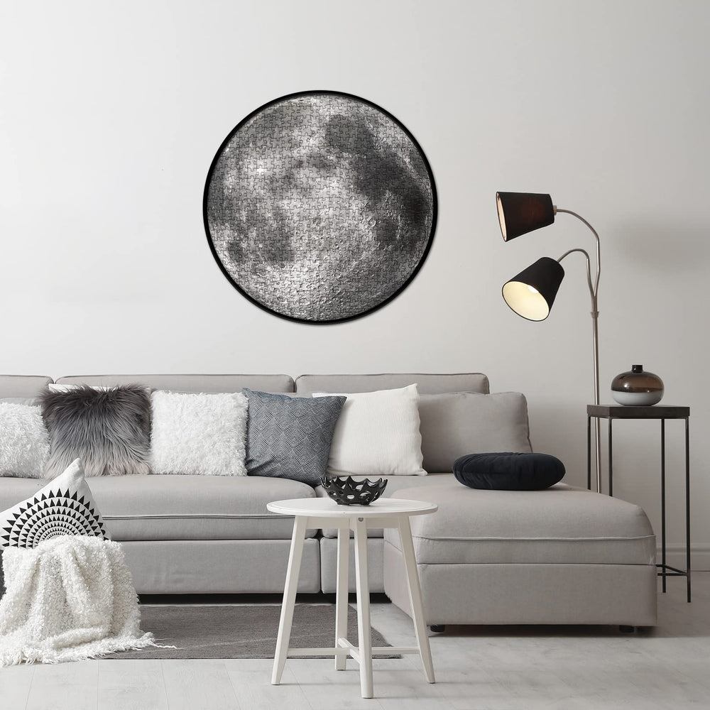 BBOLDIN Space Moon Round Puzzle poster included supports gift-ready display.
