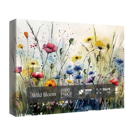 BBOLDIN spring flower puzzle box and poster for reference during puzzling sessions