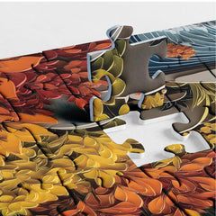 BBOLDIN Warm autumn colors inspire calming decor when puzzle is complete.