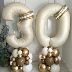 BBPOOL Cream 0 balloon in elegant wedding decor setting