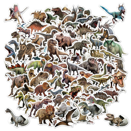 BBPOOL dinosaur stickers waterproof collection for water bottles and outdoor gear.