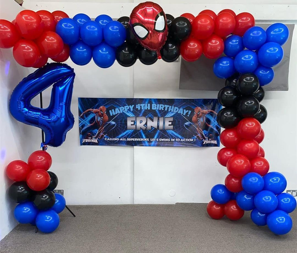BBPOOL dramatic blue 4 balloon creates a striking focal point at celebrations.