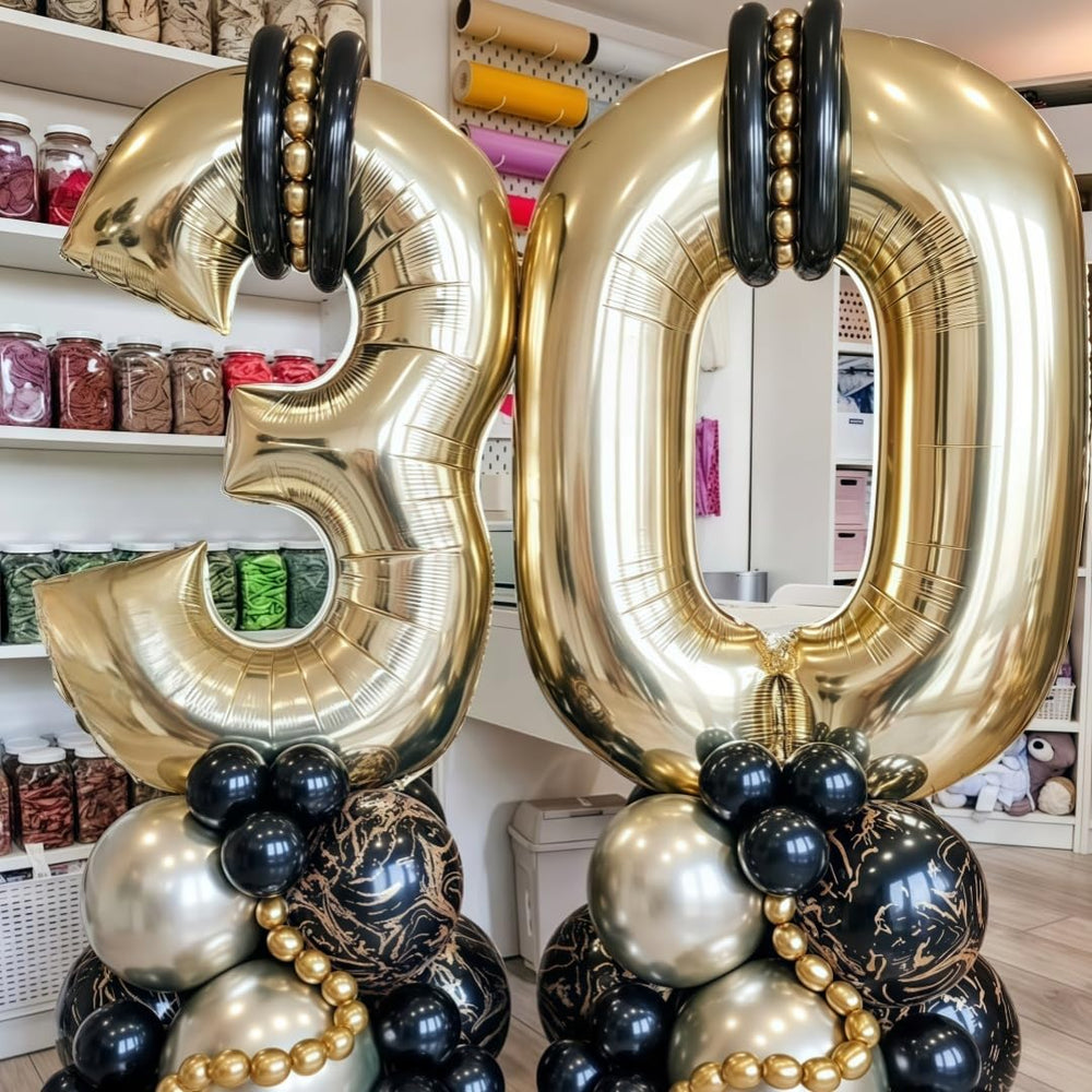 BBPOOL large 5 balloon adds dramatic glow to birthday or anniversary celebrations
