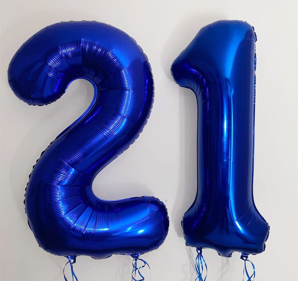 BBPOOL navy blue number 2 balloon for birthdays graduations and celebrations