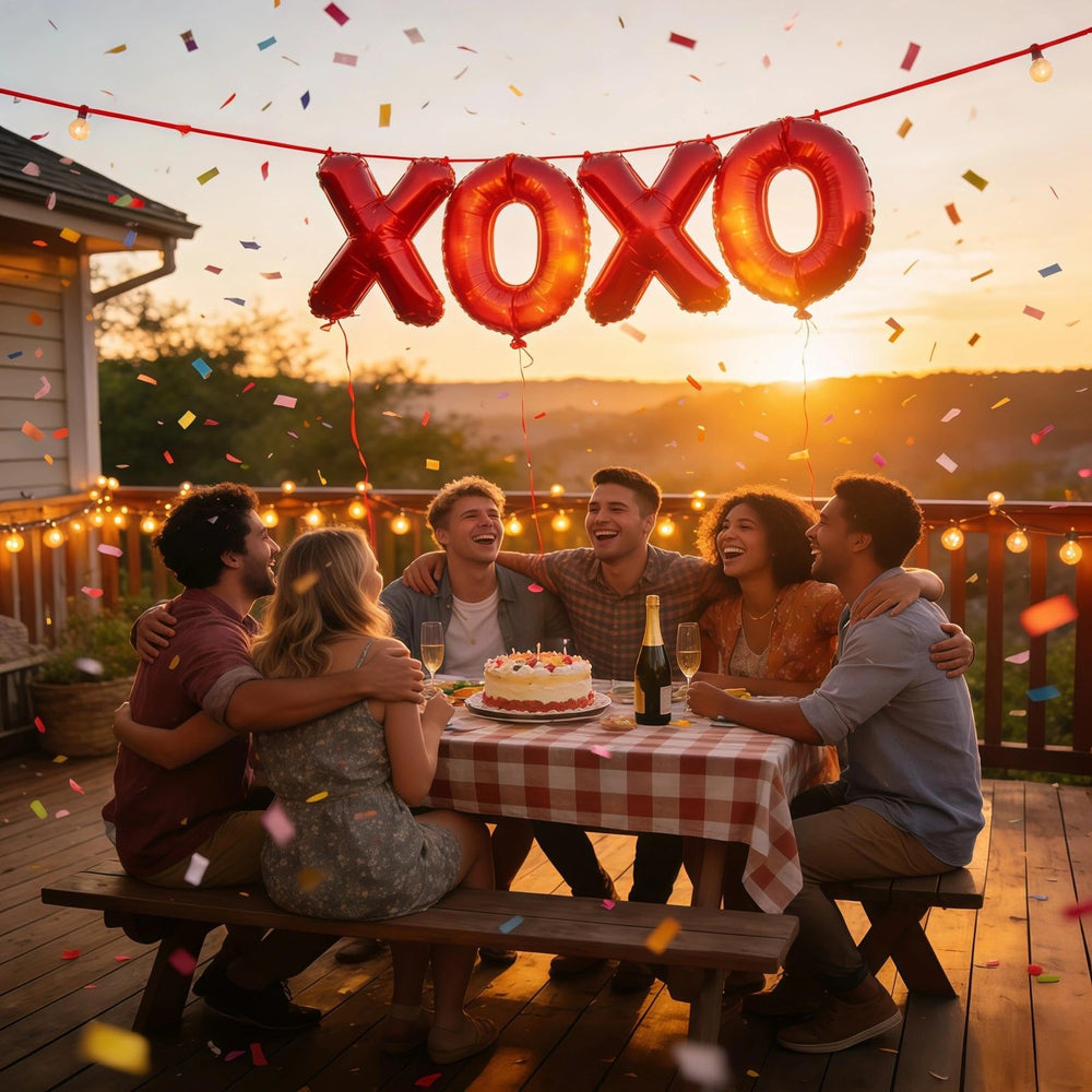 BBPOOL Valentine’s Day party balloons create a shimmering, romantic ambiance