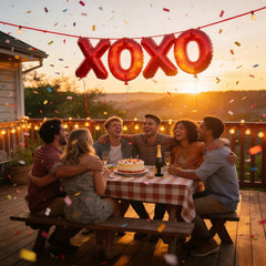 BBPOOL Valentine’s Day party balloons create a shimmering, romantic ambiance
