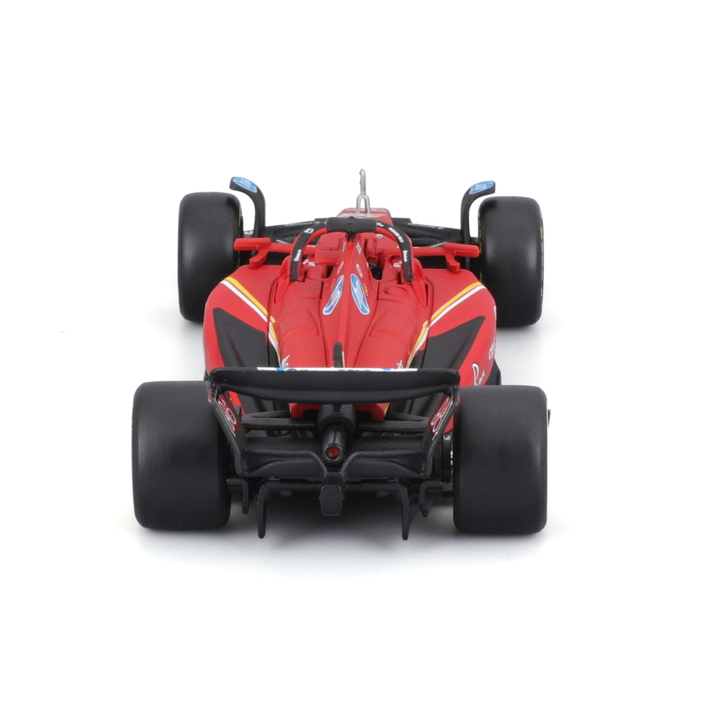 Bburago Ferrari SF-24 logo and paint detail for official look.