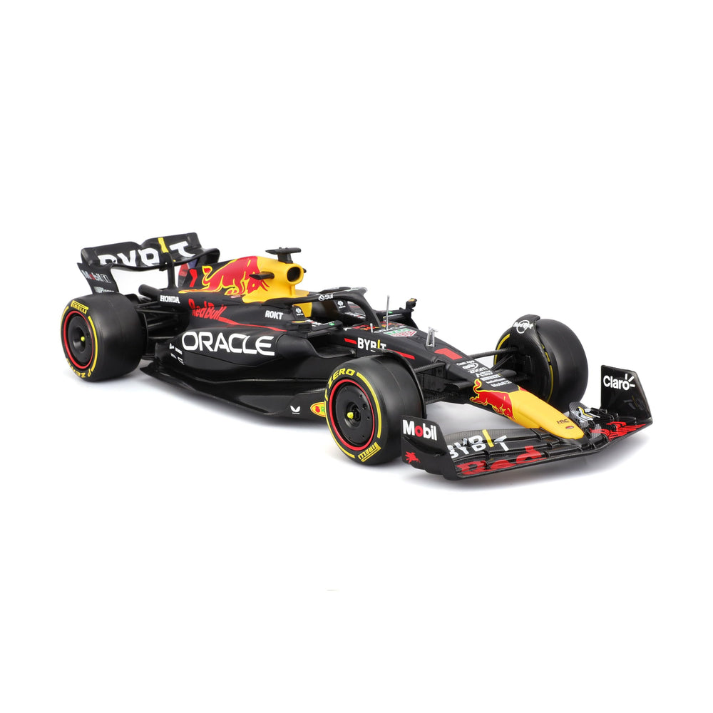BBurago RB19 cockpit detail shows authentic interior features.