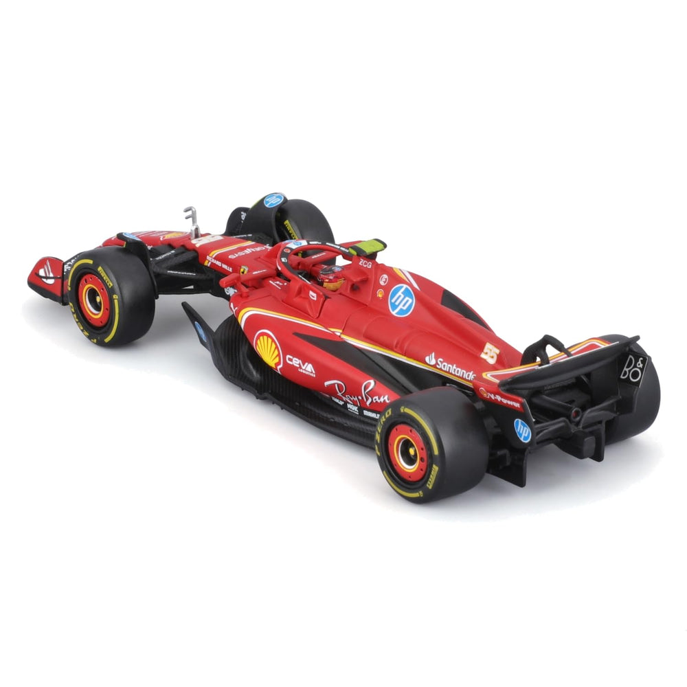 BBurago SFR Ferrari SF-24 metallic paint finish highlights rich color and shine