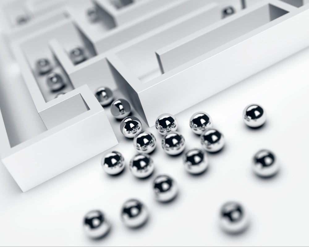 BC Precision closeup of polished steel ball highlighting a smooth roll