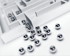 BC Precision closeup of polished steel ball highlighting a smooth roll