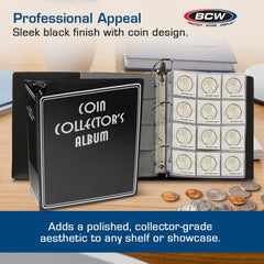 BCW 3-Inch Coin Album durable construction emphasizing long-lasting support for collectors