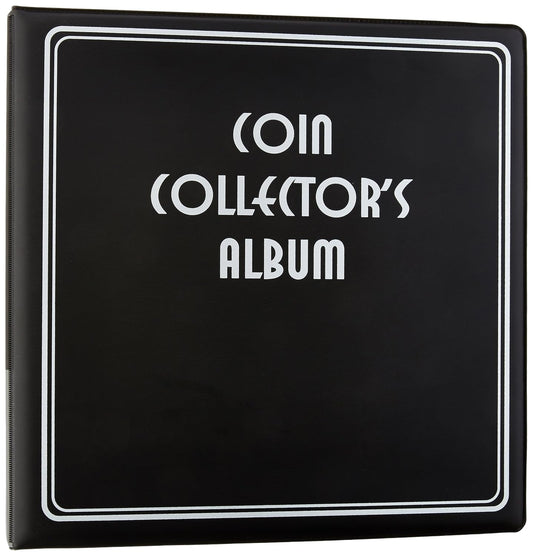 BCW 3-Inch Coin Album front cover in black showing durable construction for lasting protection