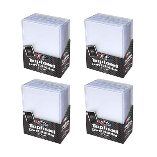 BCW 3x4 Topload Standard Pack Front protects cards for display and storage.