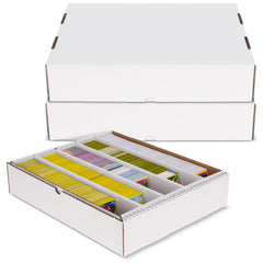 BCW 5000ct storage box with full lid, keeping your trading cards safe from dust and bending.
