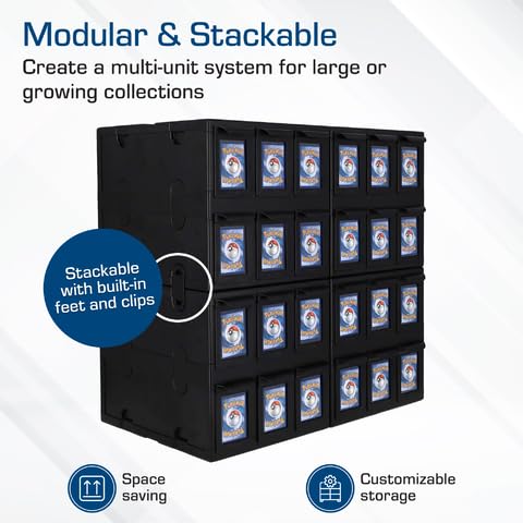 BCW 6-drawer card catalog labeling slot for quick categorization