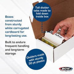 BCW card storage assembly shows quick setup for immediate use