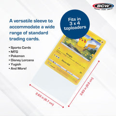 BCW crystal-clear sleeves showcase card details without glare or obstruction.
