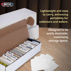 BCW packaging folded-flat design ensures compact storage when not in use