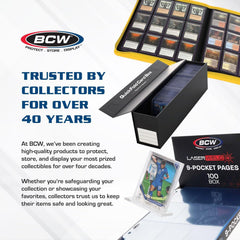 BCW compact 7-pack set is ideal for collectors and retailers organizing by sport or set
