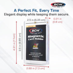 Durable BCW 35 pt construction supports long-term card protection