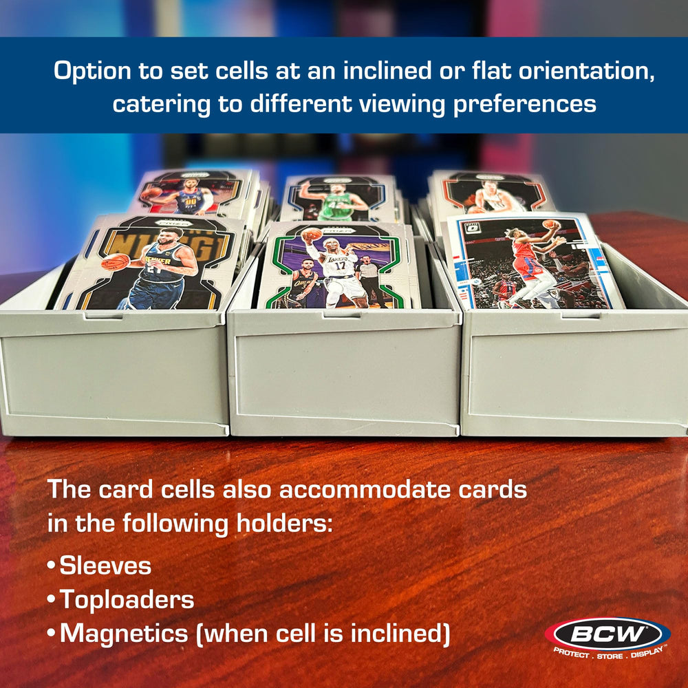 BCW Modular Card Sorting Tray expandable configuration grows with your card collection.