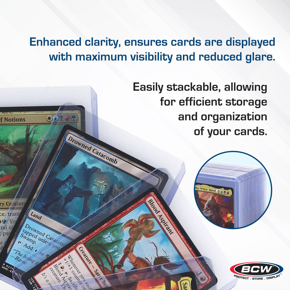 BCW Premium 3x4 Toploaders interior dimensions detailing snug card seating