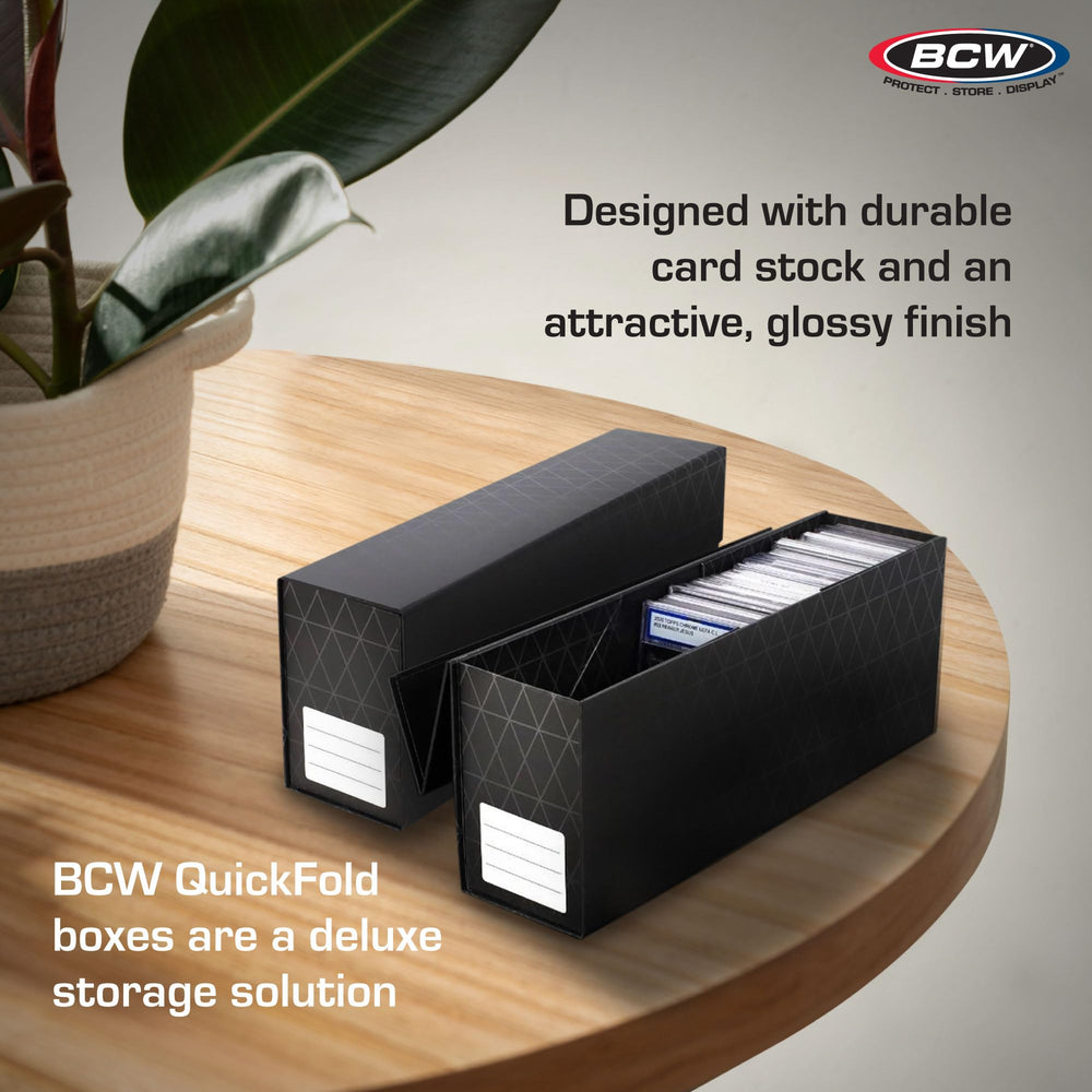 BCW QuickFold compatible with PSA, BGS, SGC for versatile card storage.